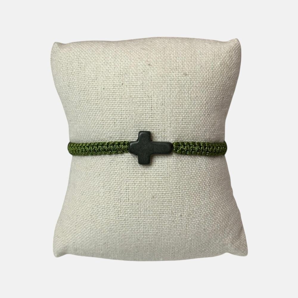 Braided Cross Adjustable Bracelet